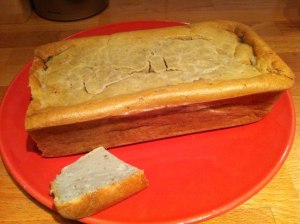 Here's one I prepared earlier: coconut bread from a few months ago
