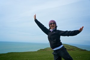 Feeling happy doing the things I love (hiking in the Isle of Wight)