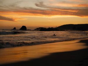 Sunset off the Pacific Coast of Mexico